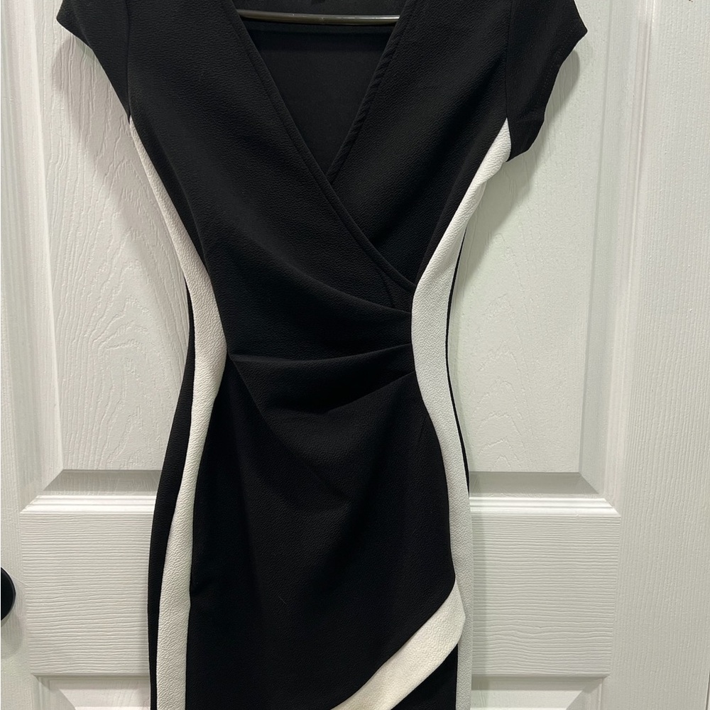 Elegant Black and White Dress